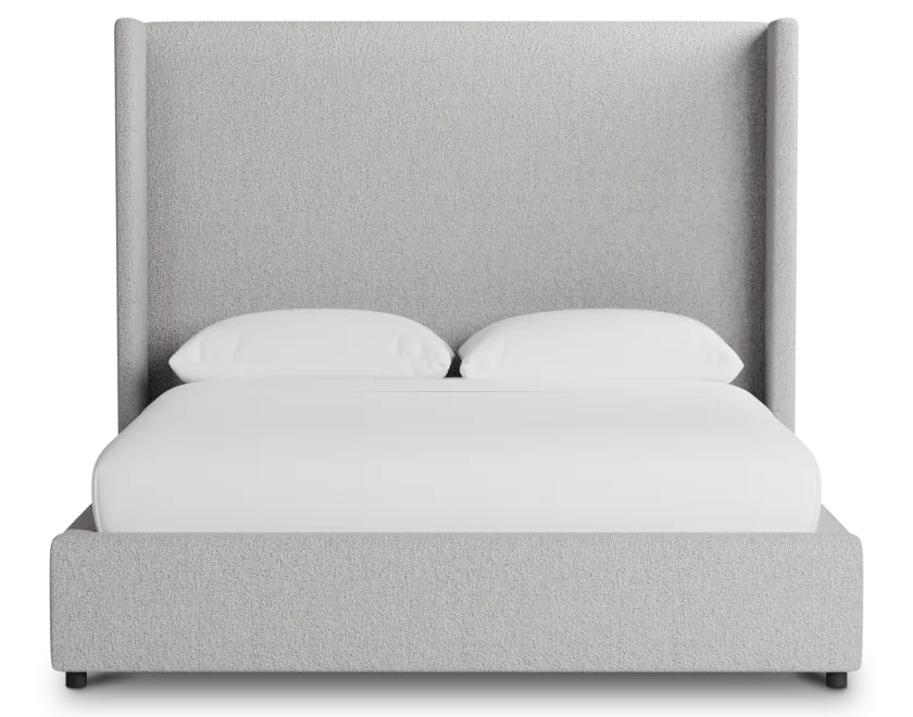 Captiva Elite Gray 60" Upholstered Shelter Bed