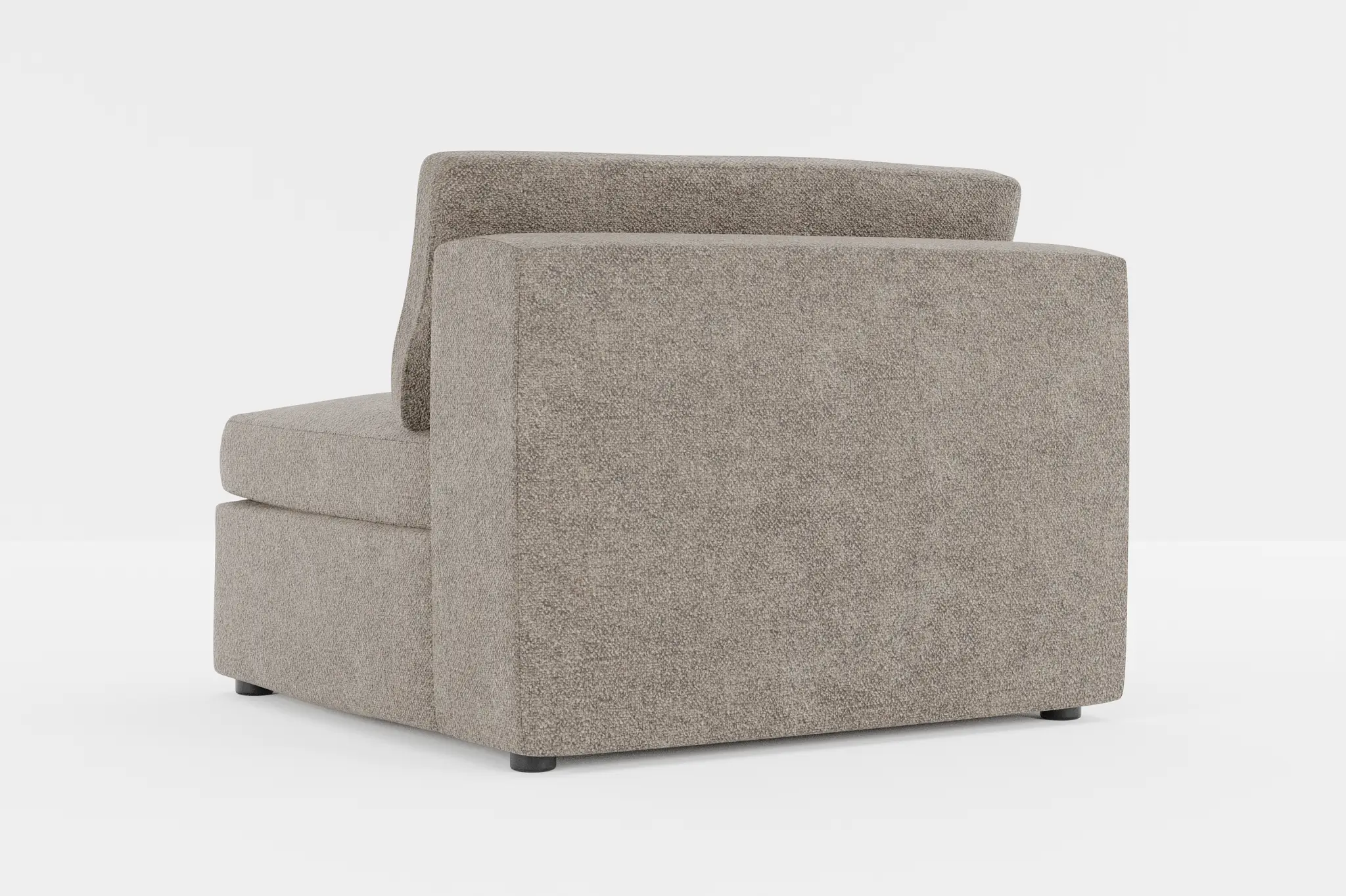 Destin Elite Brown Fabric Armless Chair Destin Elite Brown Fabric Armless Chair