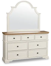 Charlotte Two-tone Dresser & Mirror