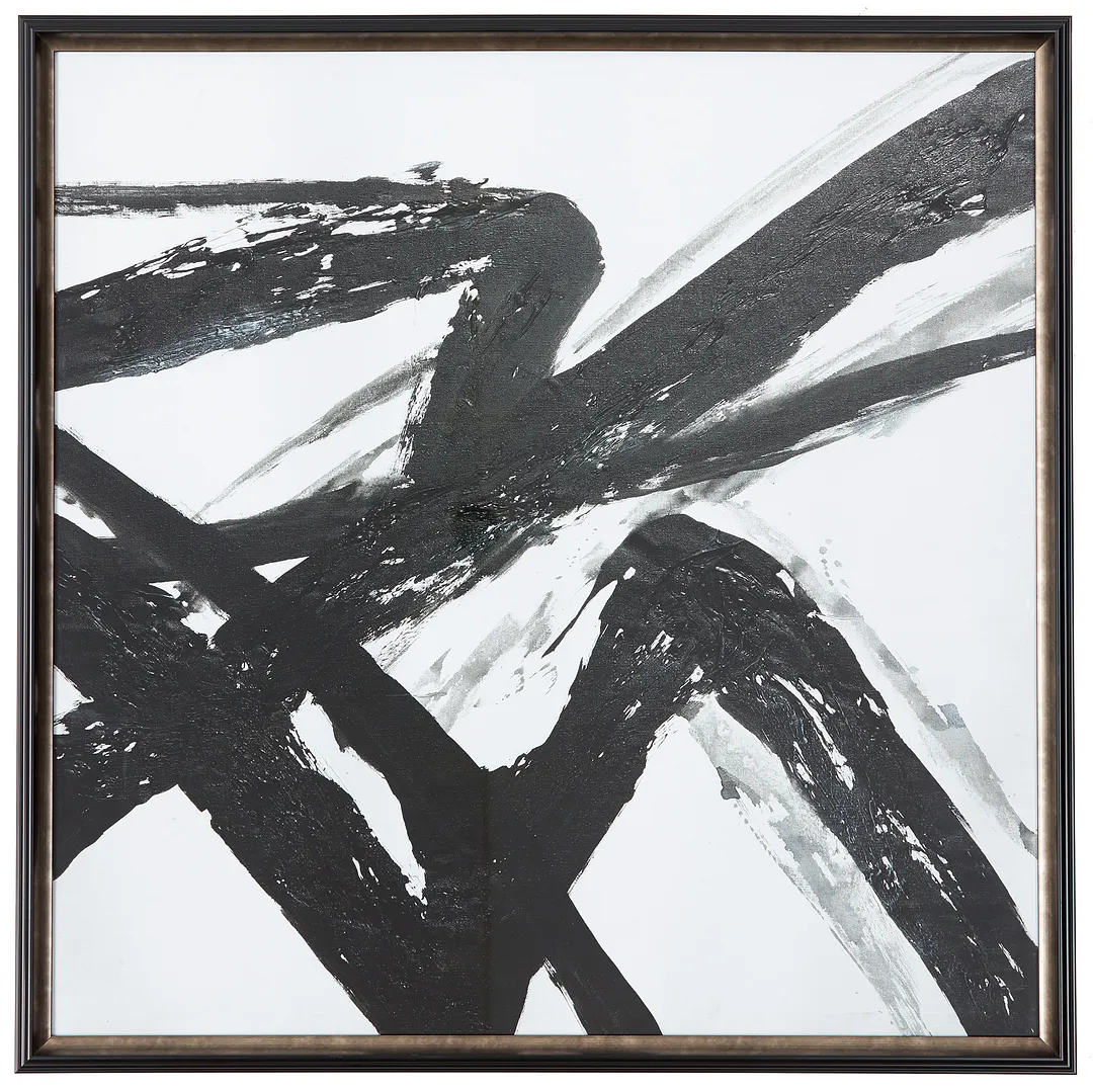 Abstact Black Framed Wall Art