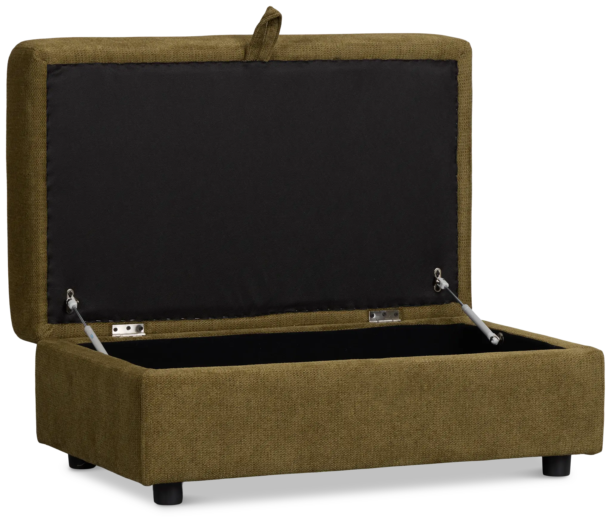 Carmen Green Fabric Storage Ottoman Carmen Green Fabric Storage Ottoman