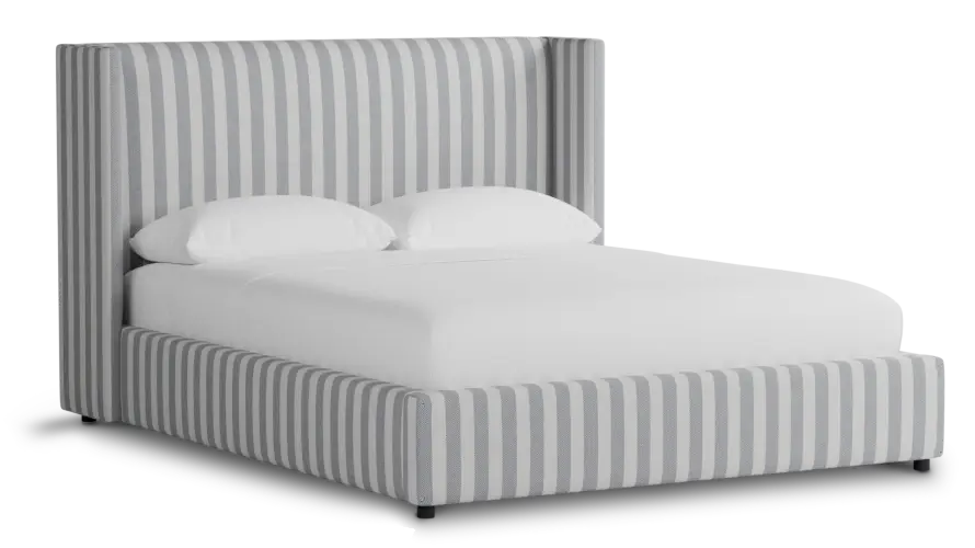 Captiva Sea Lane Dark Blue 48" Upholstered Shelter Bed Captiva Sea Lane Dark Blue 48" Upholstered Shelter Bed