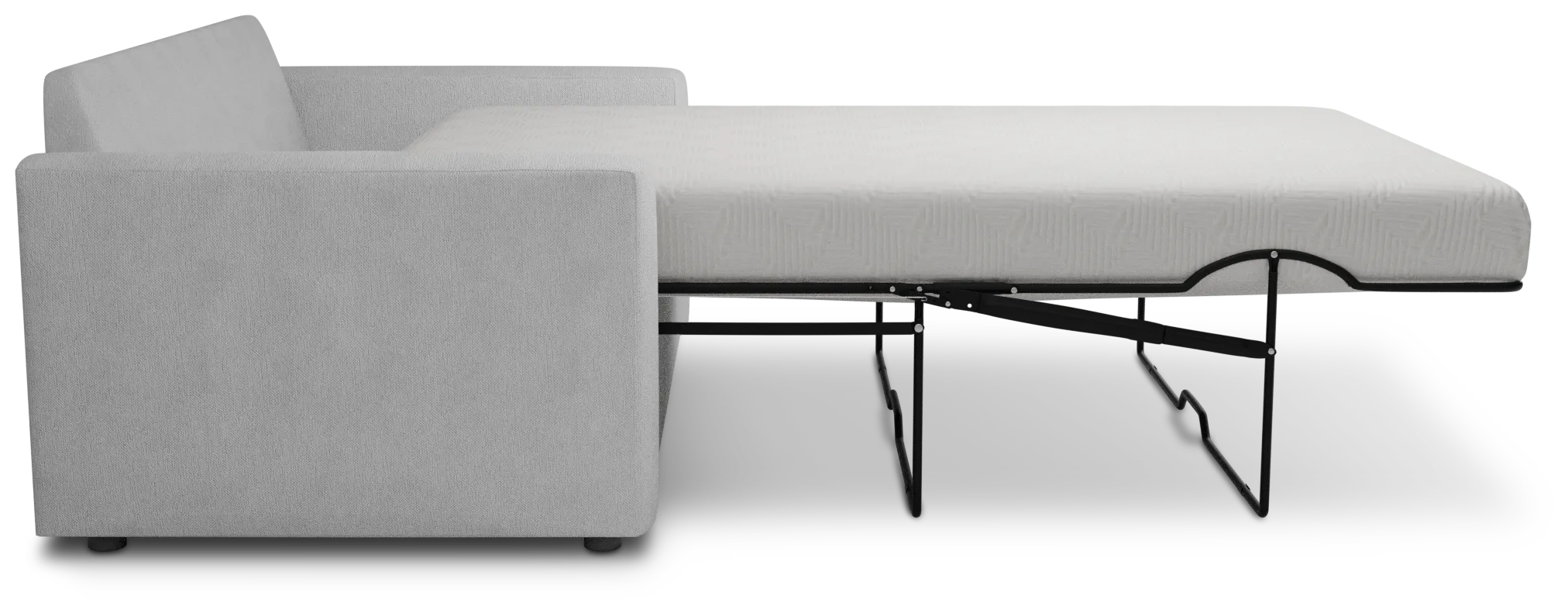 Siesta Revenue White Fabric Memory Foam Sleeper