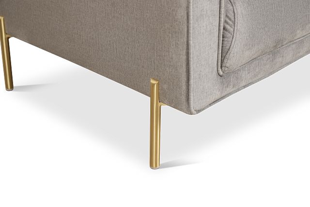 Bella Gray Velvet Loveseat