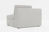 Destin Maguire Gray Fabric Corner Chair
