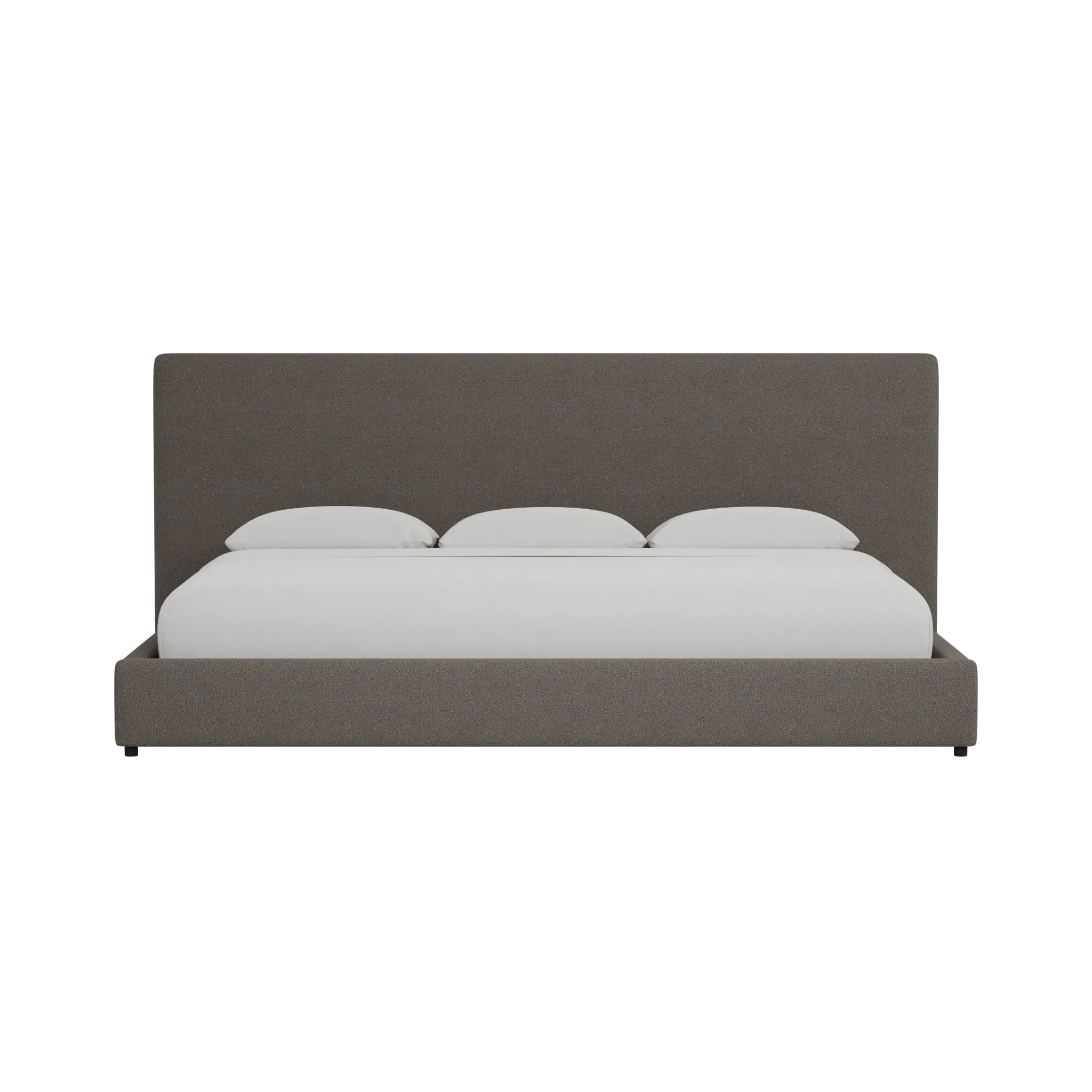 Grayton Elite Dark Gray 54" Upholstered Platform Bed