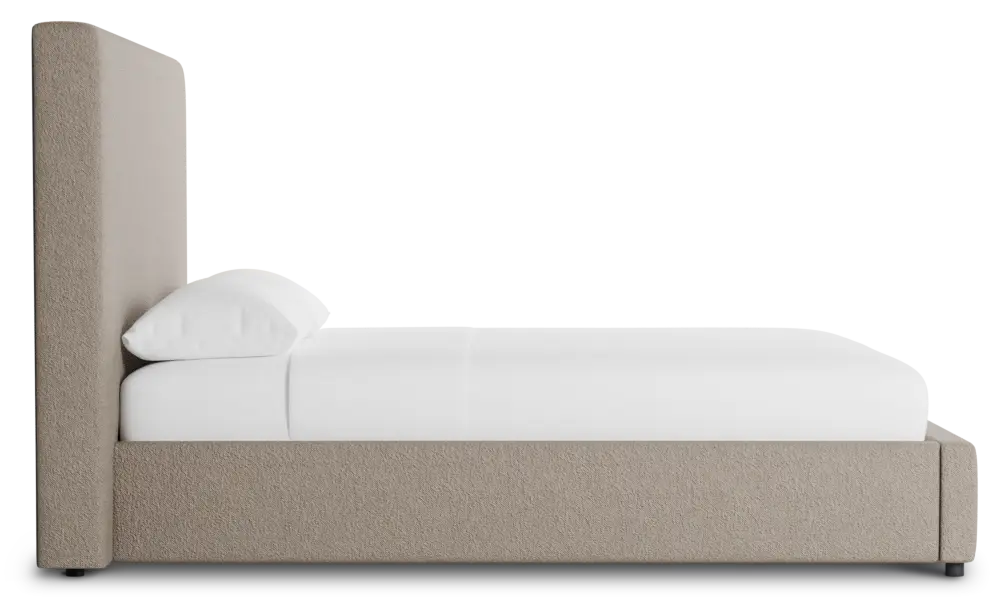 Grayton Elite Brown 54" Upholstered Platform Bed Grayton Elite Brown 54" Upholstered Platform Bed