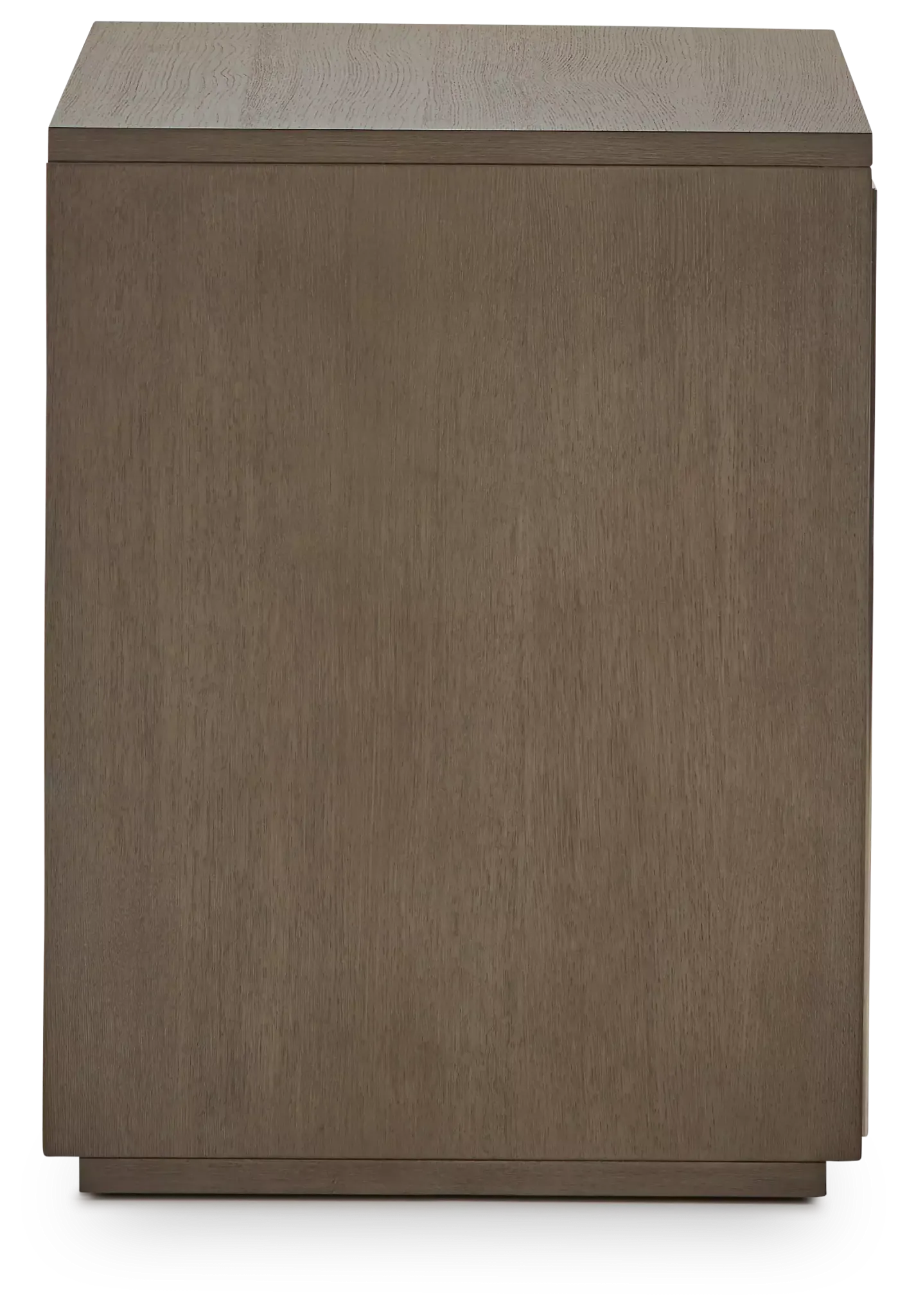Highline Gray Open Cabinet