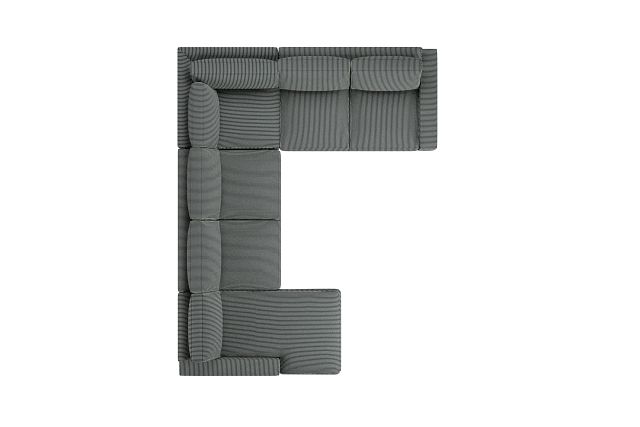 Edgewater Lucy Navy Medium Left Chaise Sectional