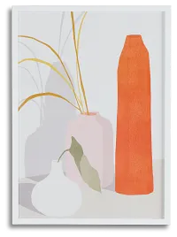 Apalla Orange Framed Wall Art