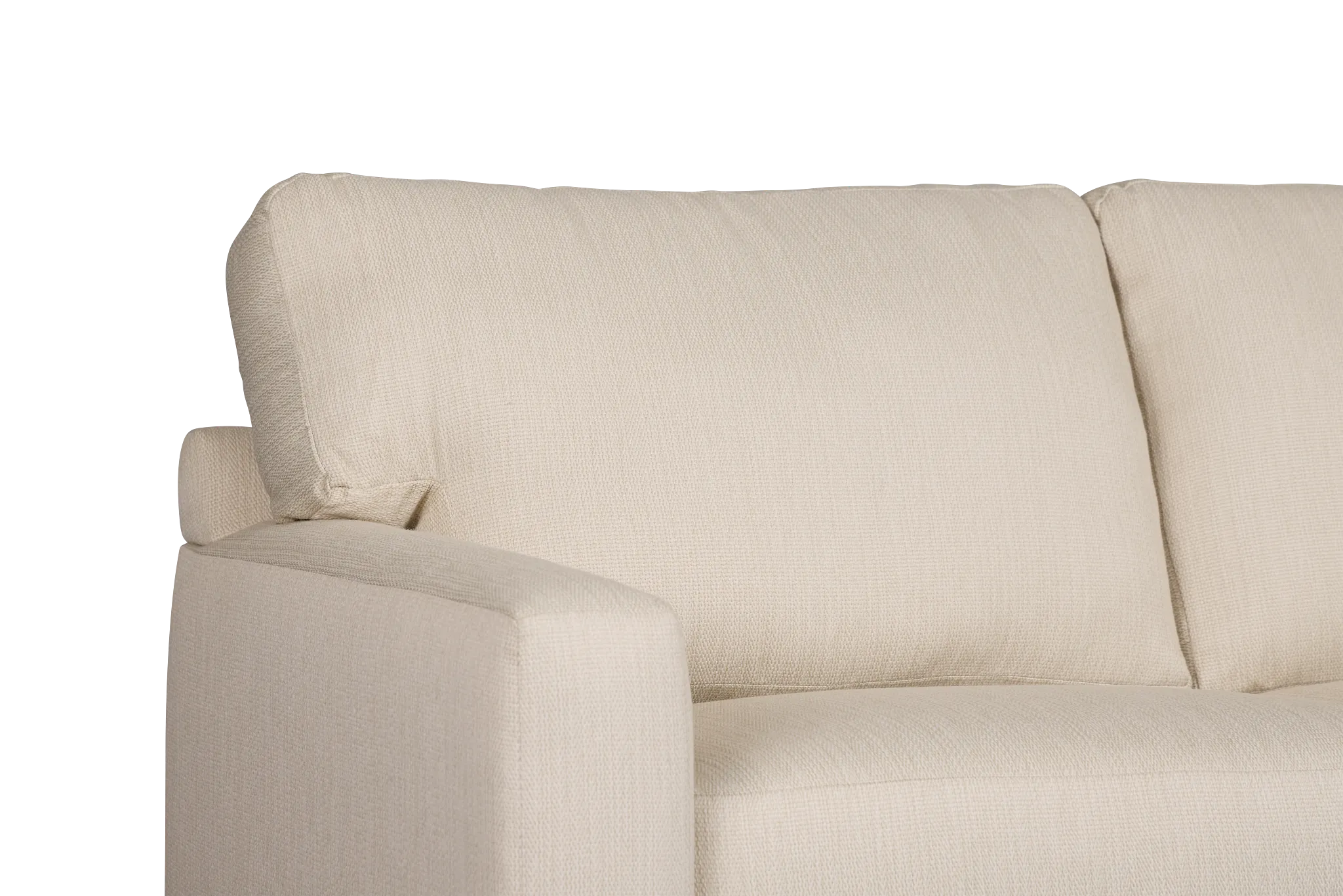 Rhodes Beige Fabric Large Right Chaise Sectional
