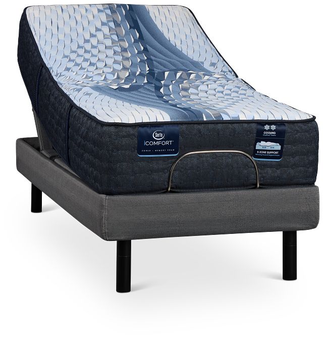 Serta Icomfort Iona Medium Motion Perfect 4 Adjustable Base Set