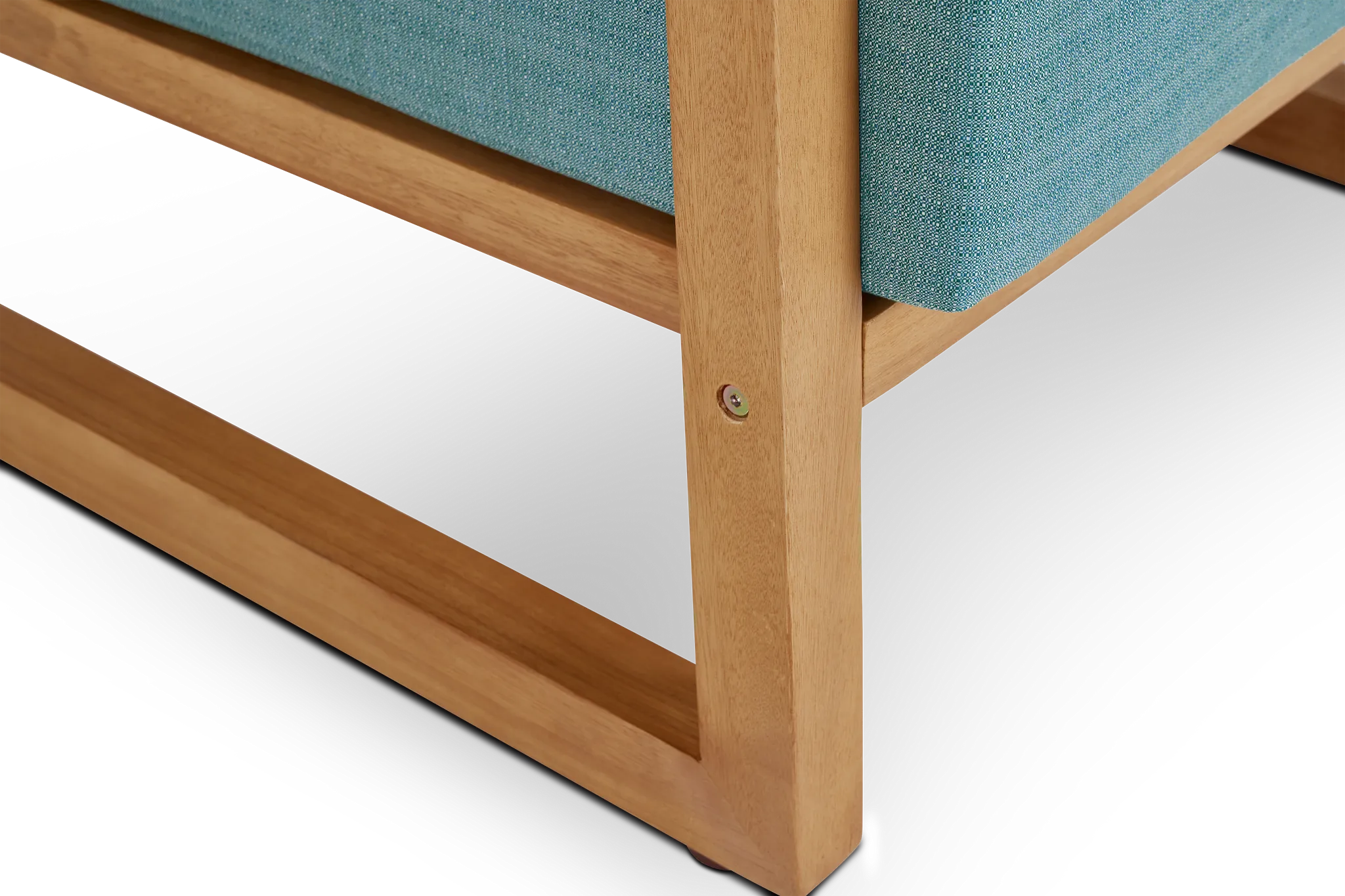 Tobago Light Tone Chair With Teal Cushion