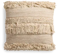 Beanton White Accent Pillow