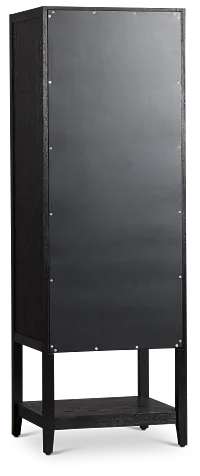 Alden Black Linen Cabinet