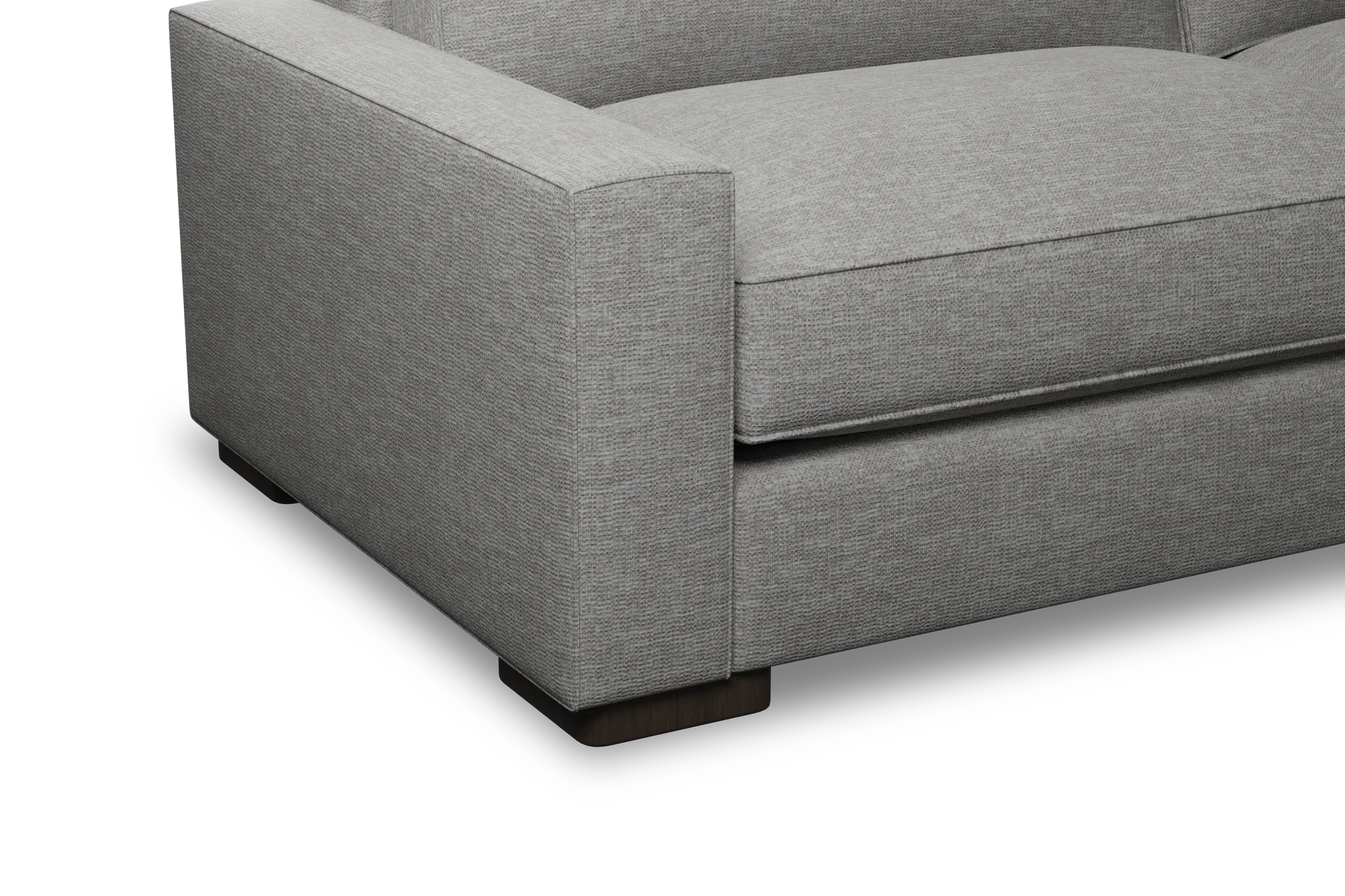 Edgewater Victory Gray 96" Sofa W/ 2 Cushions