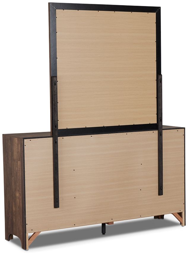 Ollie Dark Tone Dresser & Mirror