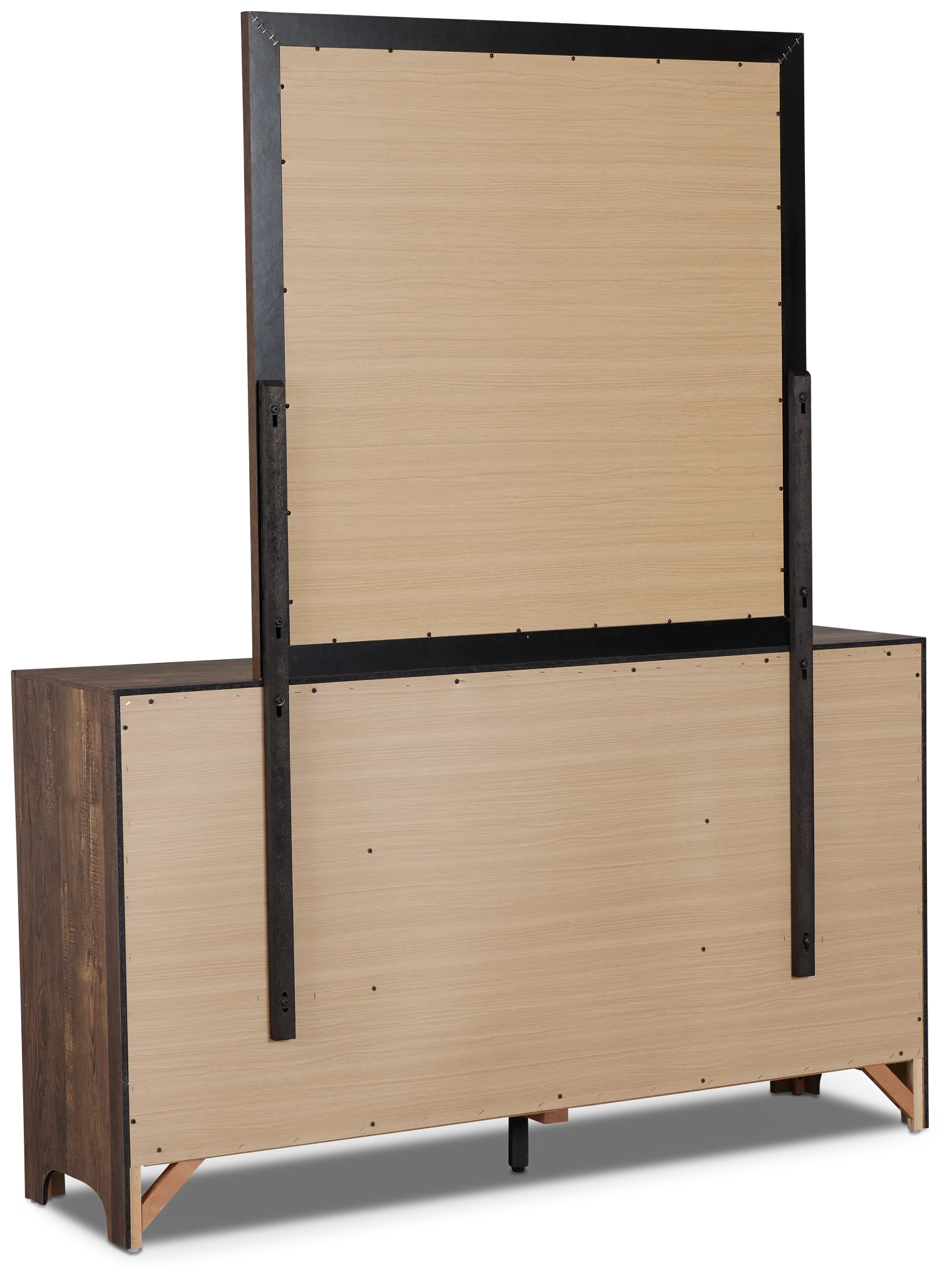 Ollie Dark Tone Dresser & Mirror