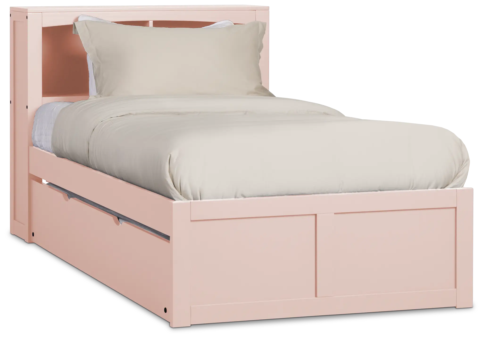 Charleston Pink Bookcase Trundle Bed Charleston Pink Bookcase Trundle Bed