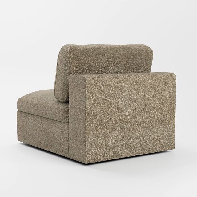 Destin Elite Taupe Fabric Swivel Chair