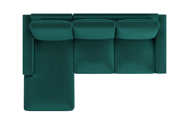 Edgewater Joya Green Left Chaise Sectional