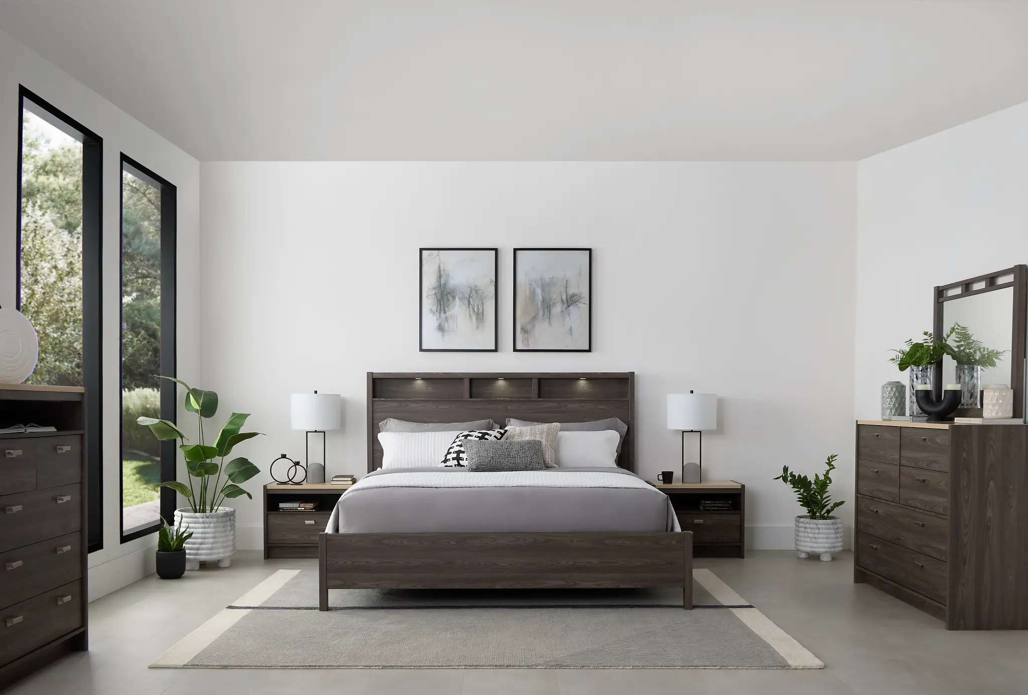 Warren Gray Panel Bed Warren Gray Panel Bed