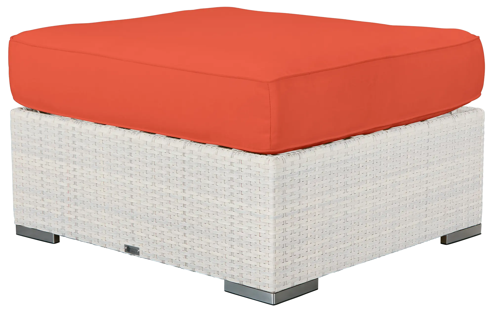 Biscayne Orange Ottoman Biscayne Orange Ottoman