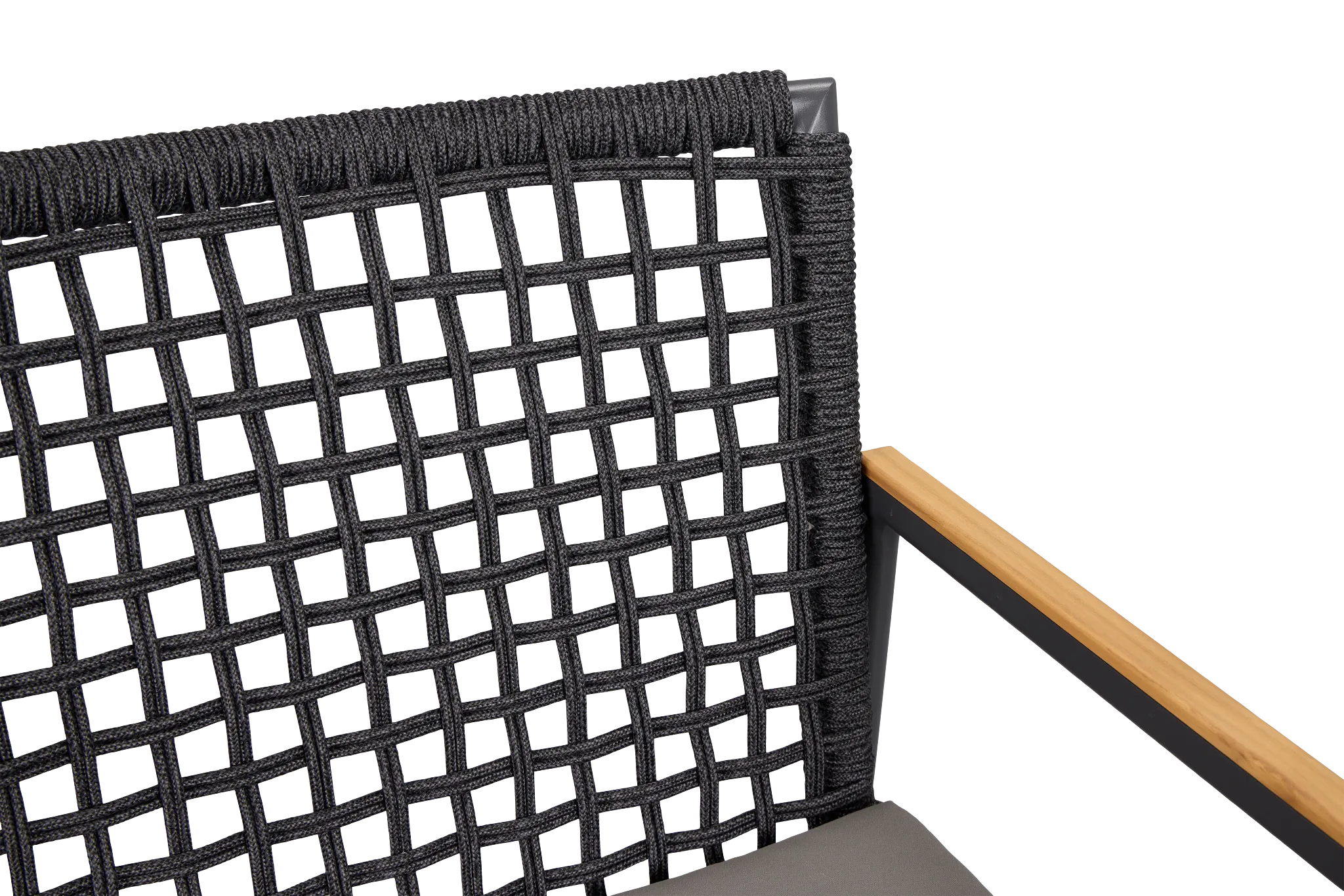 Sunrise Dark Gray Teak Arm Chair