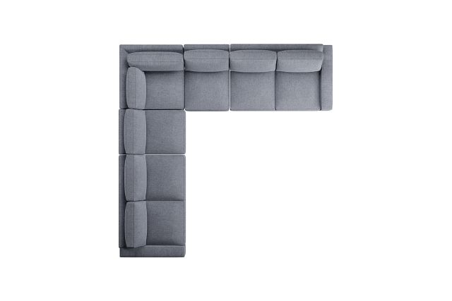 Edgewater Elevation Gray Large Two-arm Sectional
