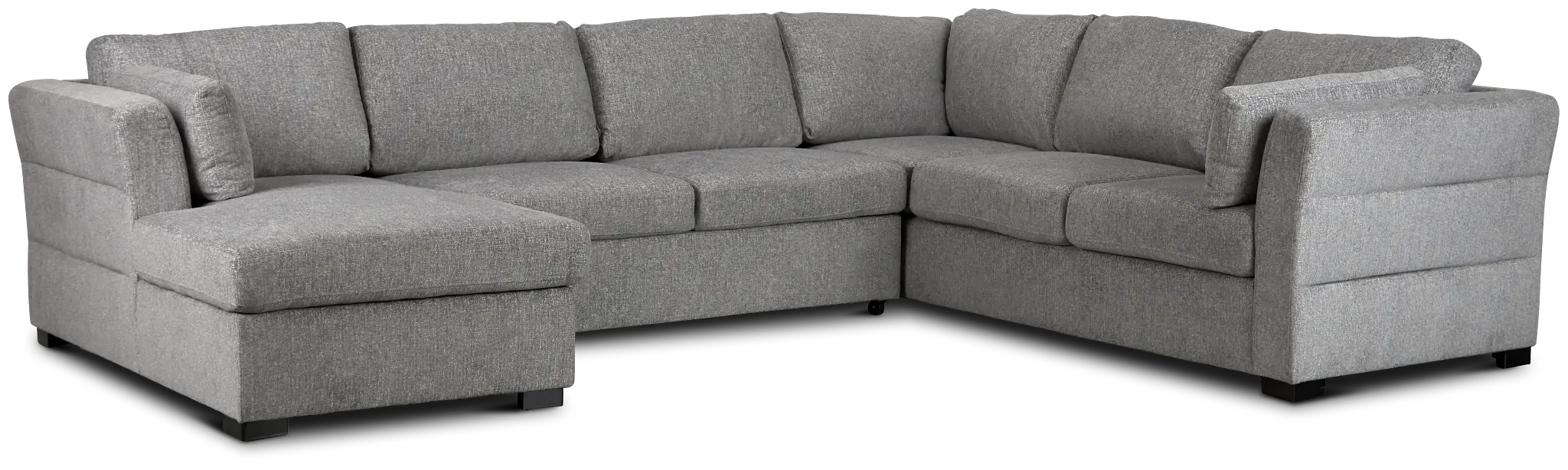 Amber Dark Gray Fabric Large Left Chaise Storage Sleeper Sectional Amber Dark Gray Fabric Large Left Chaise Storage Sleeper Sectional