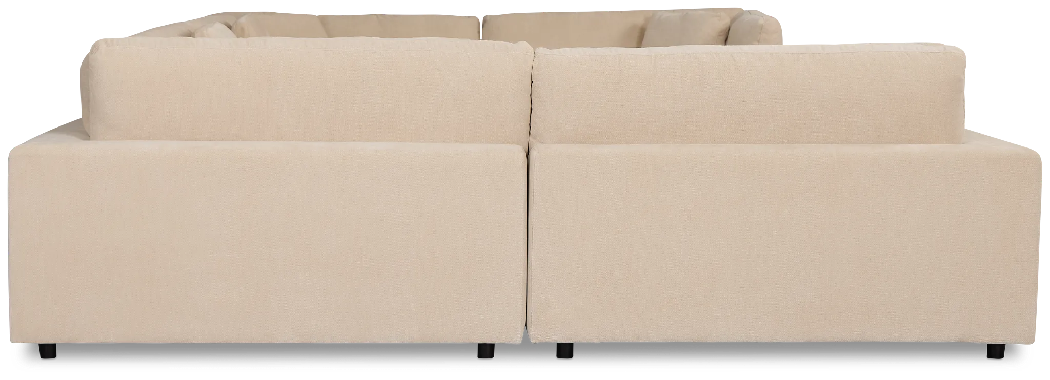 Lounge Light Beige Fabric U-shaped Sectional