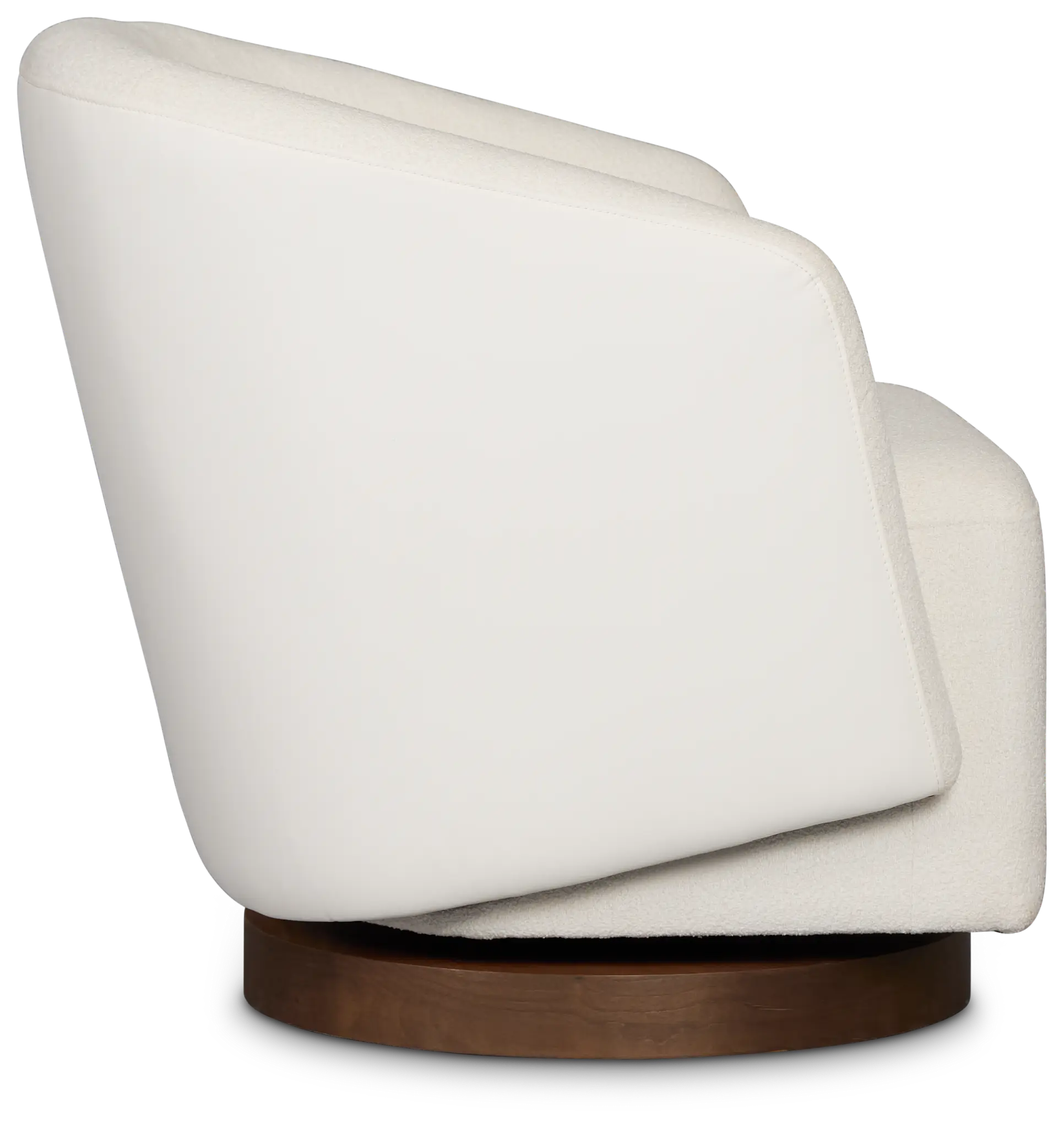 Luna White Fabric Swivel Chair Luna White Fabric Swivel Chair