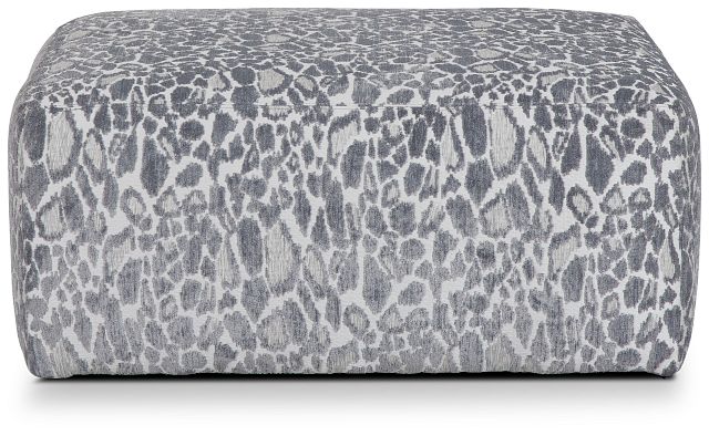 Aria Gray Fabric Cocktail Ottoman