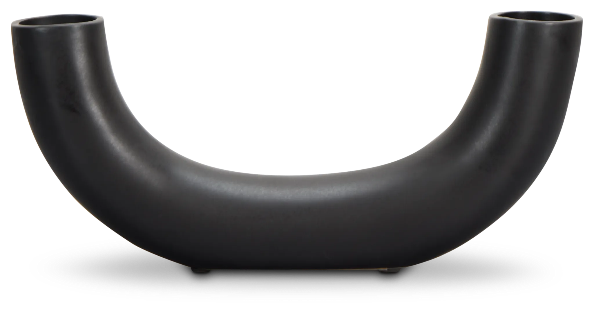 Cresent Black Vase