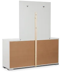Verona White Dresser & Mirror