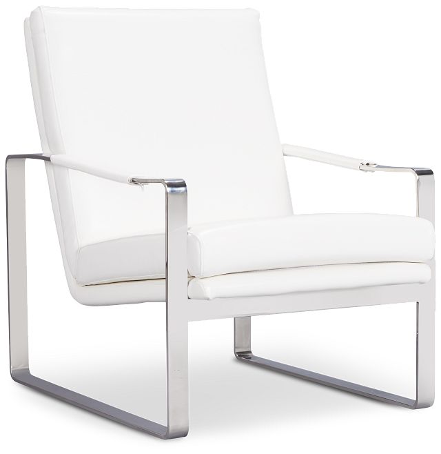 Lottie White Accent Chair