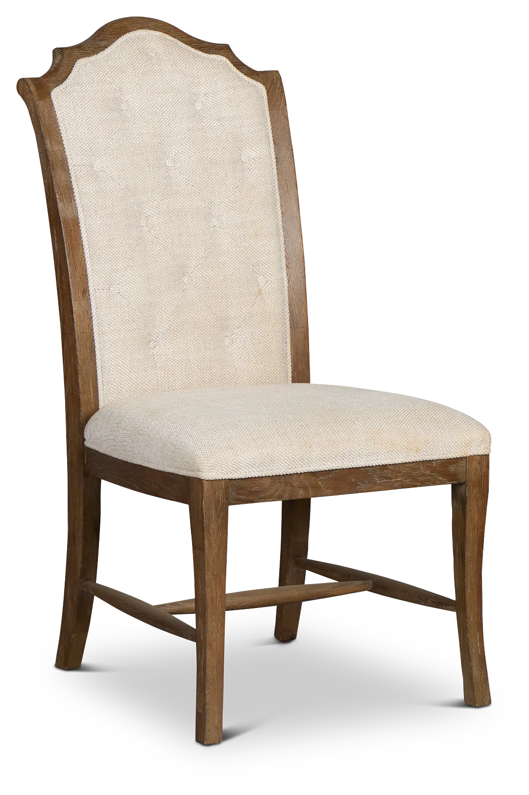 Rustic Patina Light Tone Upholstered Side Chair