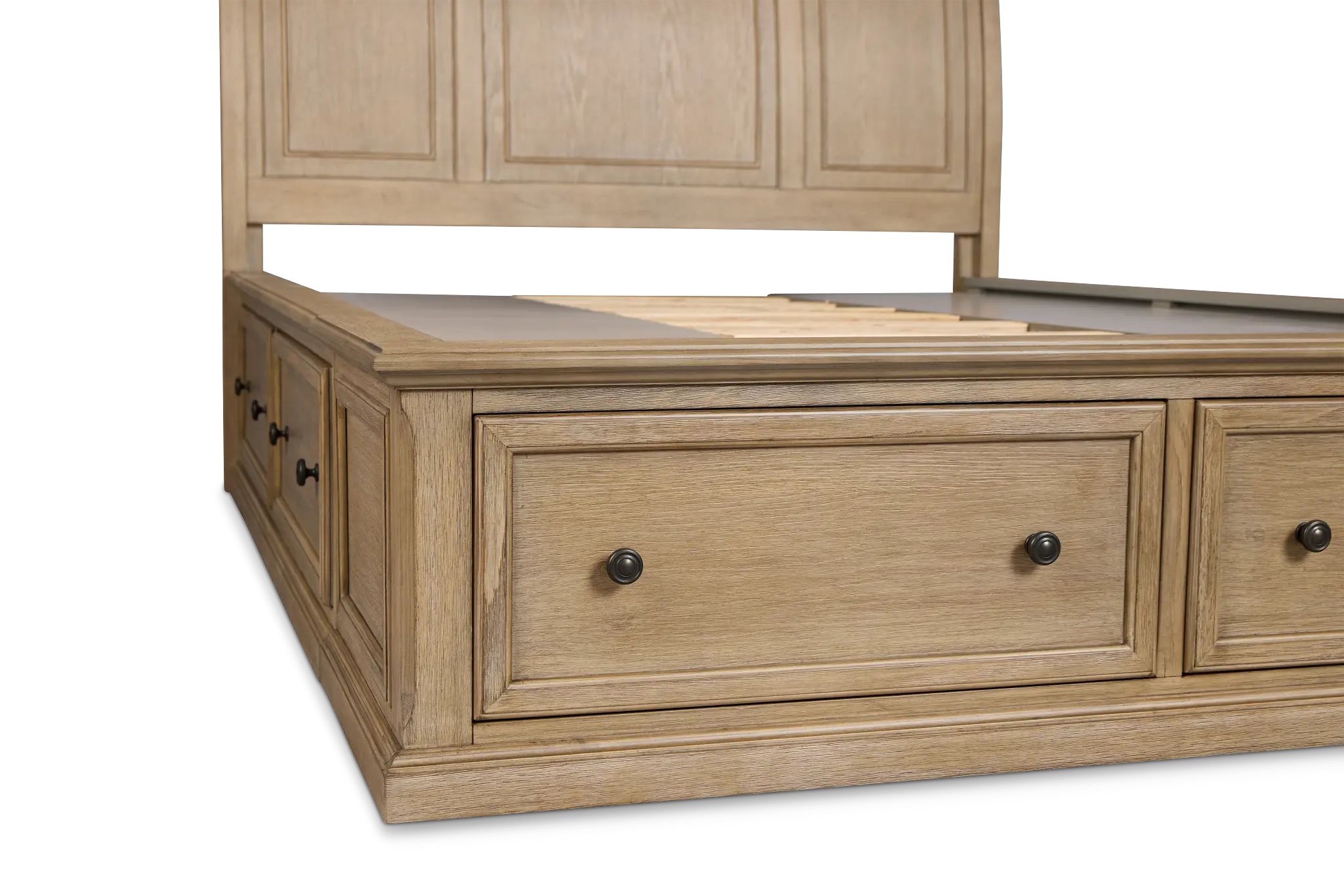 Galveston Light Tone Sleigh Storage Bed Galveston Light Tone Sleigh Storage Bed