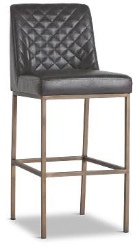 Sierra Dark Gray Bonded Ltr 30" Barstool