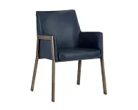 Liana Navy Upholstered Arm Chair