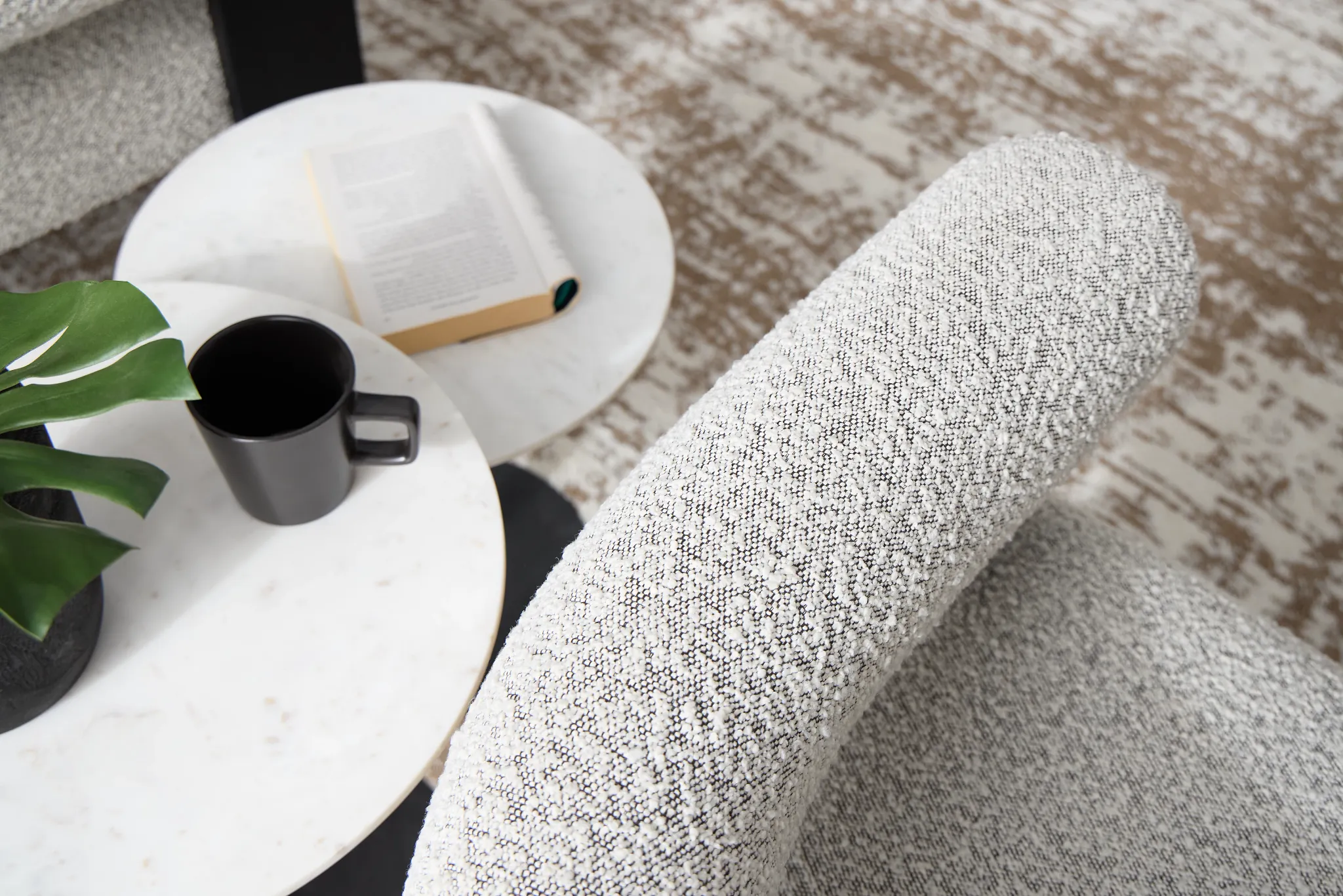 Annette Gray Fabric Accent Chair