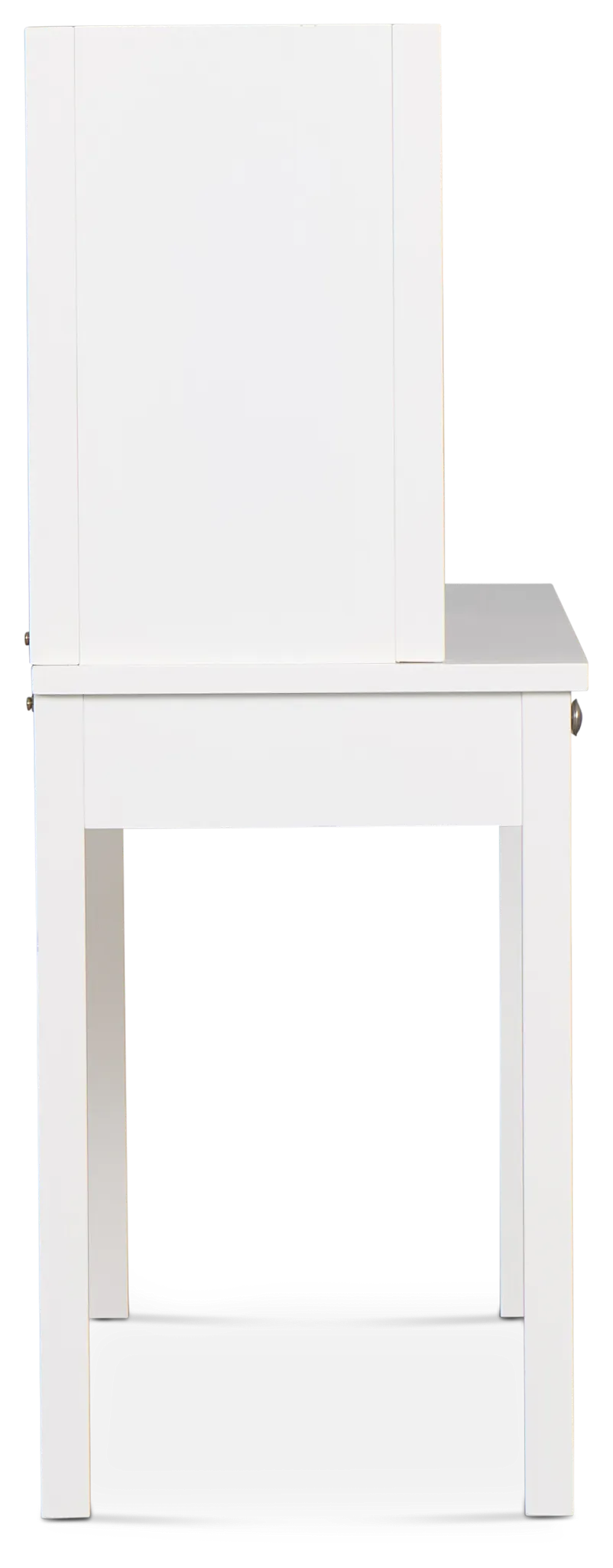 Charleston White 1-drawer Desk & Hutch
