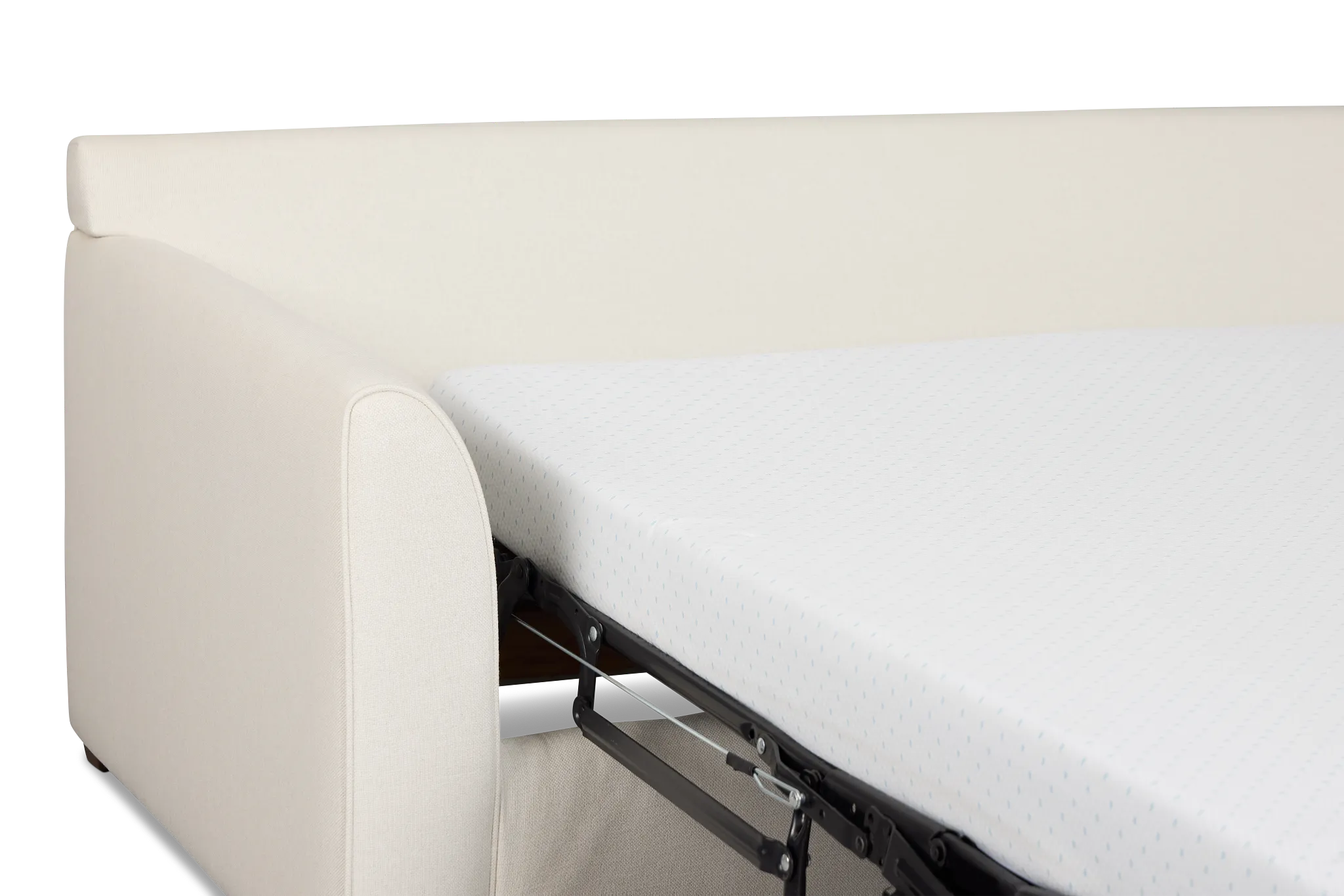 Tate Light Beige Fabric Cooling Memory Foam Sleeper