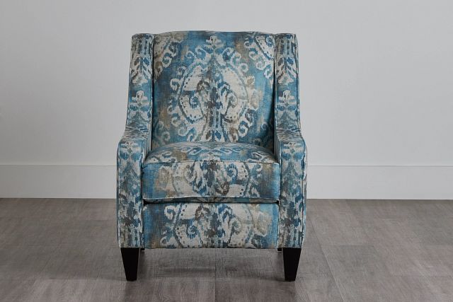 Soledad Blue Fabric Accent Chair (2)