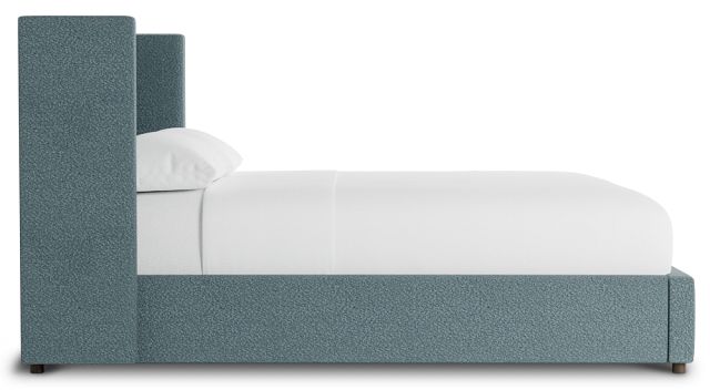 Captiva Sutton Blue 48" Upholstered Shelter Bed