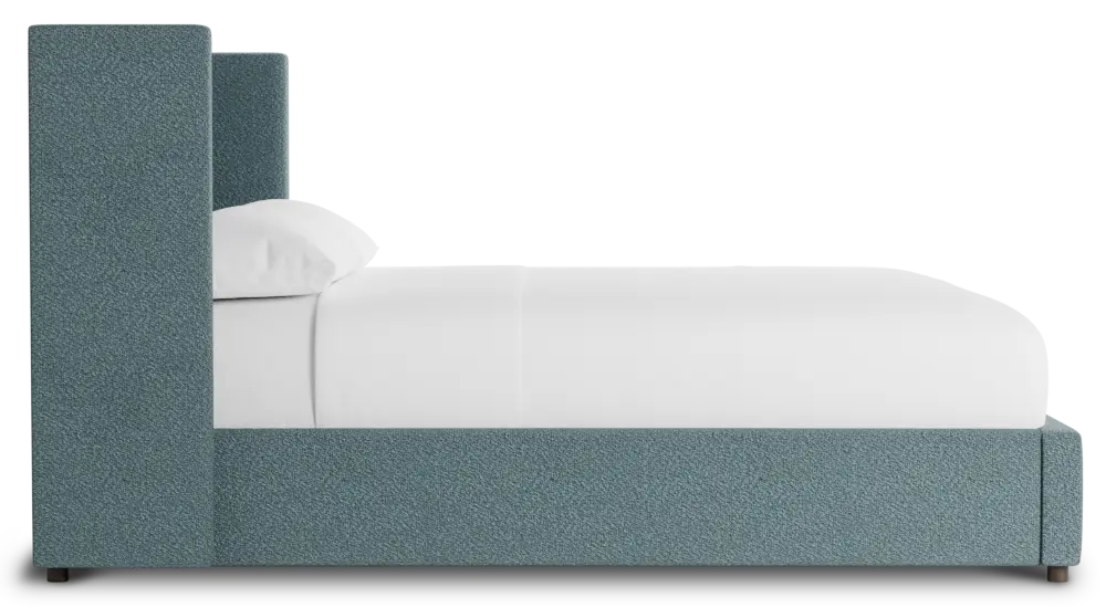 Captiva Sutton Blue 48" Upholstered Shelter Bed Captiva Sutton Blue 48" Upholstered Shelter Bed