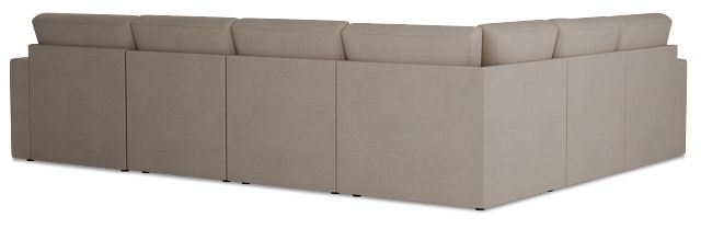Citymod Beige Fabric Medium Right Chaise Sectional