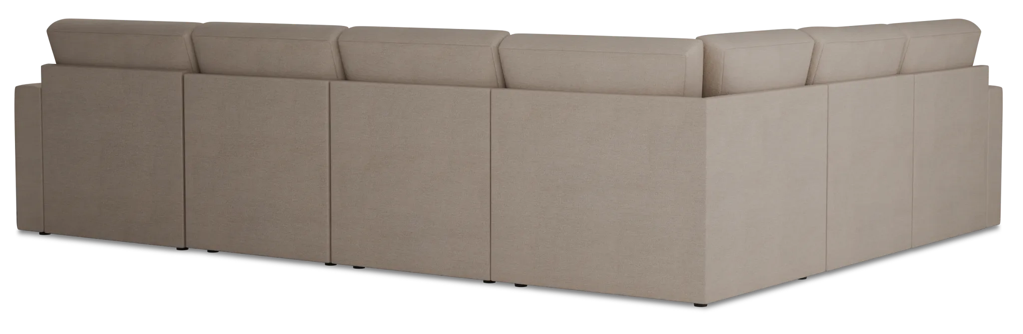Citymod Beige Fabric Medium Right Chaise Sectional