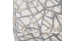 Webinar Gray Fabric Cocktail Ottoman