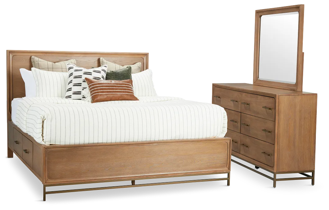 Provo Mid Tone Panel Storage Bedroom